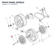 FRONT WHEEL SPINDLE