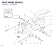 REAR WHEEL SPINDLE 81910391A diagram position
