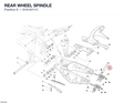 REAR WHEEL SPINDLE