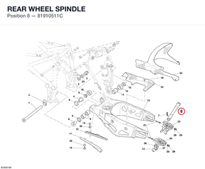 REAR WHEEL SPINDLE