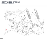REAR WHEEL SPINDLE