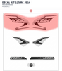 Diagram preview: DECAL KIT 125 RC  2014 (90508099000)