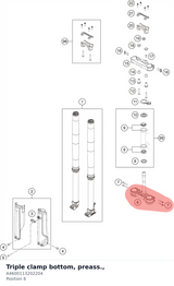 Diagram preview: Triple clamp bottom, preass., (A4600113202204)