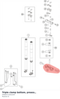 Diagram preview: Triple clamp bottom, preass., (A4600113202204)