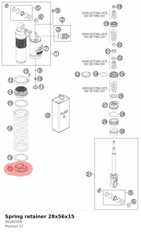 Diagram preview: Spring retainer 28x56x15 (46180349)