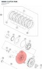 Diagram preview: INNER CLUTCH HUB (A46032002000)