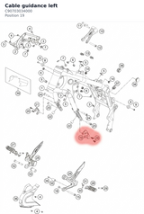 Diagram preview: Cable guidance left (C90703034000)