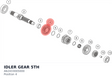 Diagram preview: IDLER GEAR 5TH (A62433005000)