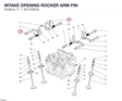 INTAKE OPENING ROCKER ARM PIN 82110923A diagram position