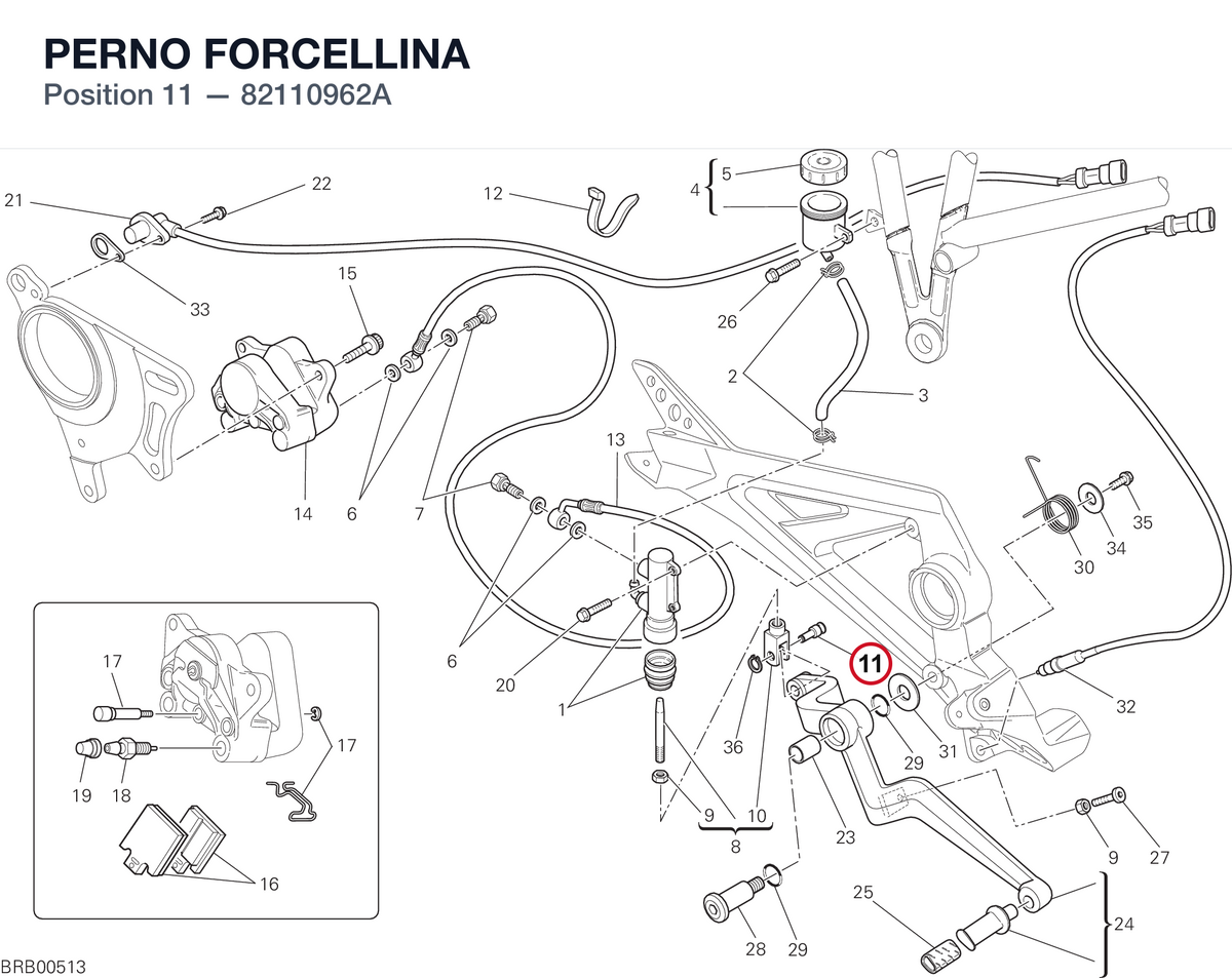 PERNO FORCELLINA 82110962A diagram position