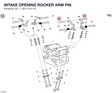 INTAKE OPENING ROCKER ARM PIN
