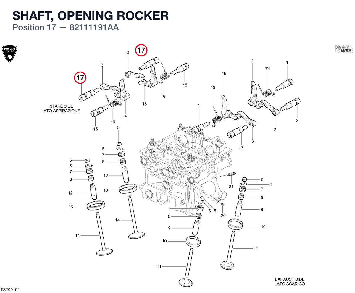 SHAFT, OPENING ROCKER