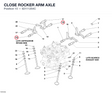 CLOSE ROCKER ARM AXLE