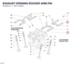 EXHAUST OPENING ROCKER ARM PIN