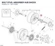 BOLT STUD, ABSORBER HUB SHOCK 82111352B diagram position
