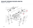 EXHAUST OPENING ROCKER ARM PIN 82111541A diagram position