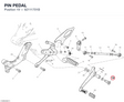 PIN PEDAL 82111701B diagram position