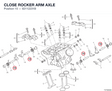 CLOSE ROCKER ARM AXLE 82112231B diagram position