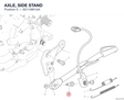 AXLE, SIDE STAND 82114861AA diagram position
