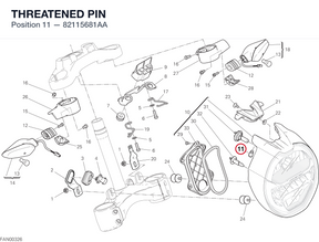 THREATENED PIN 82115681AA diagram position