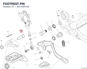 FOOTREST PIN 8211A641AA diagram position