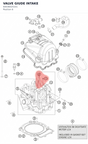 Diagram preview: VALVE GIUDE INTAKE (60036025101)