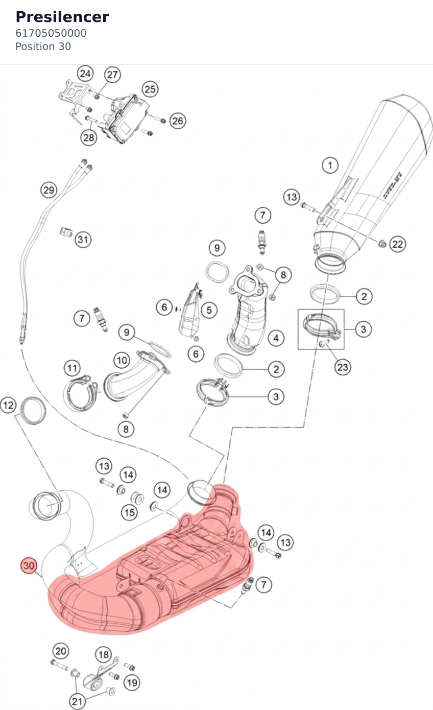 Diagram preview: Presilencer (61705050000)