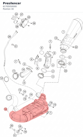Diagram preview: Presilencer (61705050000)
