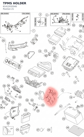 Diagram preview: TPMS HOLDER (61412032040)