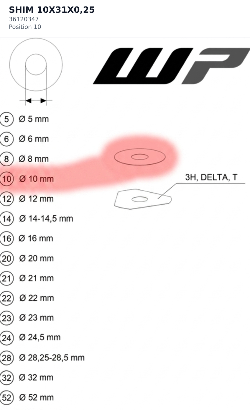 Diagram preview: SHIM 10X31X0,25 (36120347)