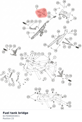 Diagram preview: Fuel tank bridge (61703002030C1)