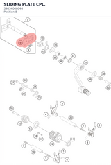 Diagram preview: SLIDING PLATE CPL. (54634008044)
