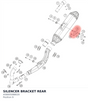 Diagram preview: SILENCER BRACKET REAR (A58005088020)