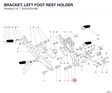 BRACKET, LEFT FOOT REST HOLDER