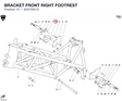 BRACKET FRONT RIGHT FOOTREST