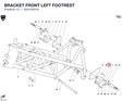 BRACKET FRONT LEFT FOOTREST