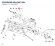 FOOTREST BRACKET RH
