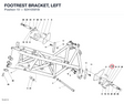 FOOTREST BRACKET, LEFT