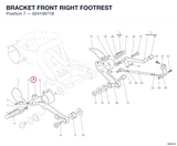BRACKET FRONT RIGHT FOOTREST