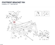 FOOTREST BRACKET RH