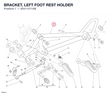 BRACKET, LEFT FOOT REST HOLDER