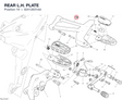 REAR L.H. PLATE 82412631AA diagram position