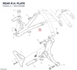 REAR R.H. PLATE 82412762AB diagram position
