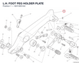 L.H. FOOT PEG HOLDER PLATE 82412831AA diagram position