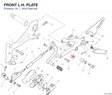 FRONT L.H. PLATE 82413461AA diagram position