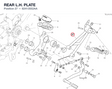 REAR L.H. PLATE 82413552AA diagram position