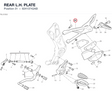 REAR L.H. PLATE 82413742AB diagram position