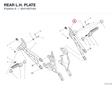 REAR L.H. PLATE 82414531AA diagram position
