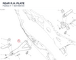 REAR R.H. PLATE 82414681AA diagram position