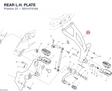 REAR L.H. PLATE 8241A741AA diagram position